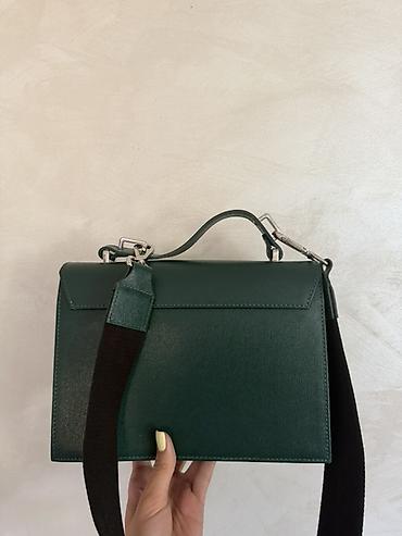 x88 pro x5m: MONA ženska torba – tamnozelena, elegantnog, čvrstog rectangularnog — 6