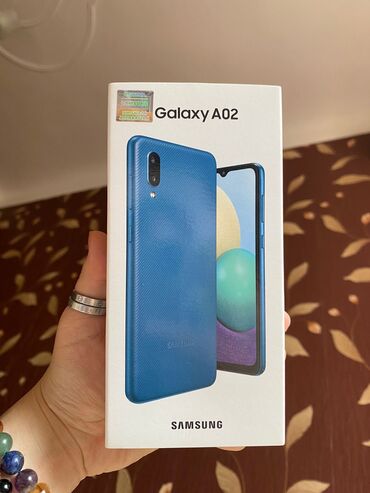 tap az zaqatala telefon: Samsung A02, 128 GB, rəng - Göy, Barmaq izi, Düyməli, Face ID