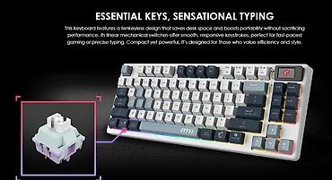 marshall major v: Gaming Keyboard FORGE GK600 TKL Wireless SKY RU ⚡ MSI Gaming Keyboard — 2
