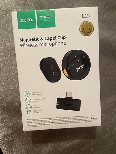 lan кабель купить: Беспроводной петличный микрофон Hoco L21 (USB‑C), с магнитным и — 2