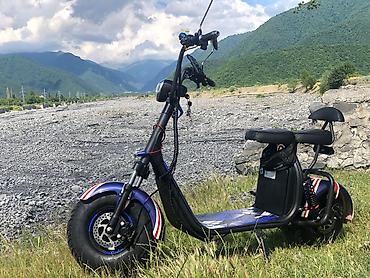 moped s50: Şəhər və istirahət üçün elektrik skuter - Geniş, qalın təkərlər — 1
