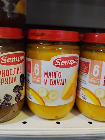 манго турция: Пюре Semper “Манго и банан”, 190 г - Детское фруктовое пюре для — 1
