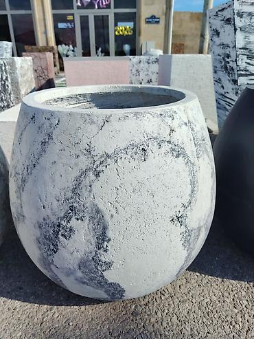 caxmaq daşı: Dekorativ beton güldanlar - Material: armaturla möhkəmləndirilmiş — 1