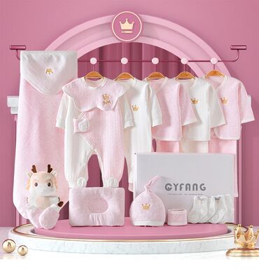 одежда для новорождённых: Комплект, цвет - Розовый, Новый