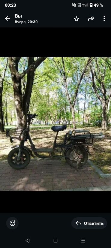 электрический погрузчик: Электровелосипед монстр б/у, с одним АКБ 60/15 и зарядным устройством
