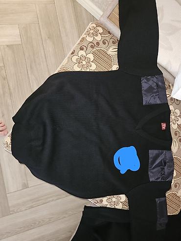 черные мужские свитера: Мужской свитер, 4XL, цвет - Черный — 5