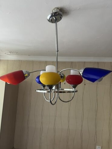 metbex ucun cilciraqlar: Çılçıraq, 6 lampa, Metal