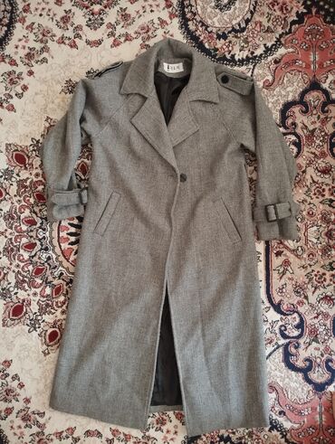 корейский пальто: Пальто, Осень-весна, Длинная модель, L (EU 40), XL (EU 42)