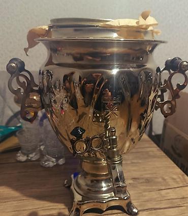 Samovarlar: Tula samovarı – metal korpuslu, klassik ornamentli, iki tərəfli — 2