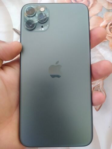 пс 4: IPhone 11 Pro Max, 64 GB, Alpine Green, Qırıq, Simsiz şarj, Face ID