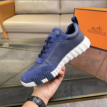 Кроссовки и спортивная обувь: Кроссовки Hermes, модель в темно-синем цвете. Почему нужно брать у — 1