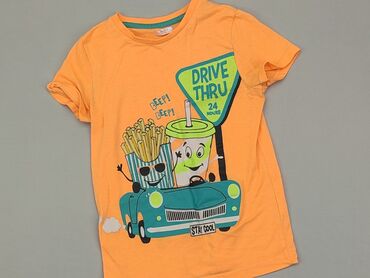 pomarańczowa koszulka: Koszulka, Boys, 8 lat, 122-128 cm, stan - Dobry