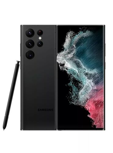 samsung galaxy a80: Samsung Galaxy S22 Ultra, Б/у, 256 ГБ, цвет - Черный, 1 SIM, eSIM