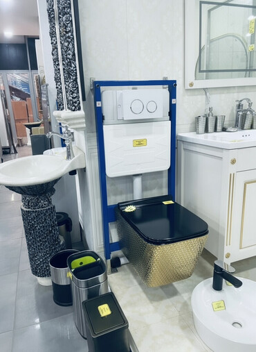 крышка на унитаз: Унитаз Асма (Орнотуу), Жаңы, Материалы: Фарфор