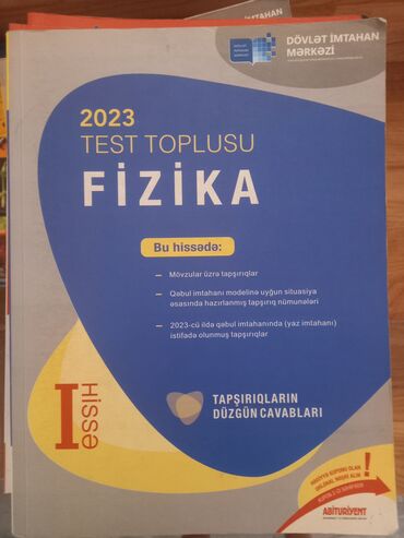ingilis dili 250 sınaq pdf 2023: 2023-cü il buraxılışlı Fizika Test Toplusu kitabının birinci hissəsi