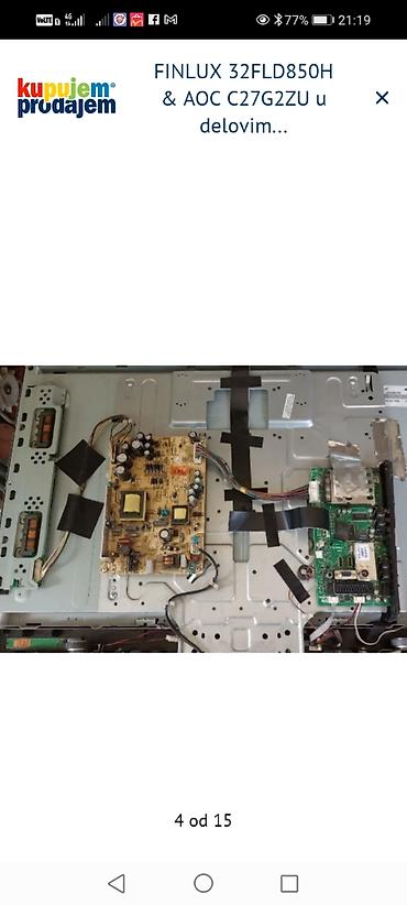Ostali kompjuterski delovi: FINLUX 32FLD850H – delovi: - Main board: 17MB45M-3 - Power board na lalafo.rs — 5 Ostali kompjuterski delovi: FINLUX 32FLD850H – delovi: - Main board: 17MB45M-3 - Power board — 5