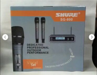 Karaoke: Endirim!!! Shure SG-800 Mikrafon 2 ededli Bluetooth Metal aluminium