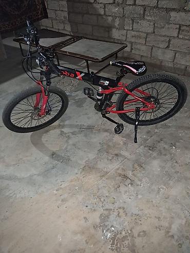 24 velosiped: Toba X dağ velosipedi - Rəng: qara/qırmızı - Çərçivə: Toba X markalı — 4