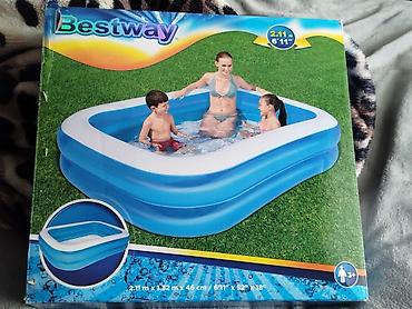İdman və istirahət: Bestway şişmə hovuz + elektrik nasosu dəsti Çox az istifadə olunub 1,2 — 2