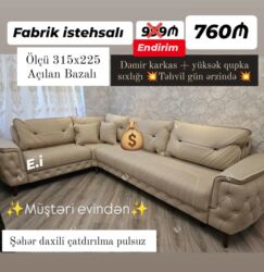 Masa və oturacaq dəstləri: Künc divan, Yeni