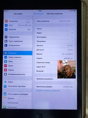 mini manqal: İşlənmiş Apple iPad Mini, 7,9", < 64 GB, Ünvandan götürmə — 5
