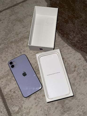 Apple iPhone: Б/у IPhone 11, фиолетовый, 128 ГБ. Акб 81% Комплектация по коробке на — 3