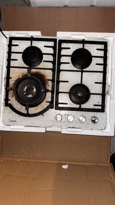 газовая варочная панель: Midea, Газовая, Механическое, Встраиваемая