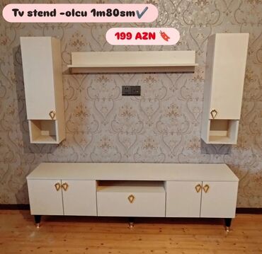 Çarpayılar: Yeni, Düz TV altlığı, Polkalı, Laminat, Azərbaycan