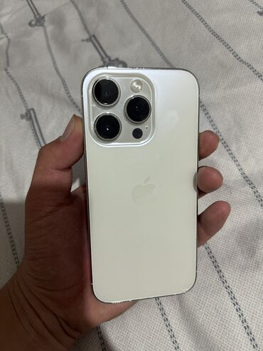 ноутбуки бишкек бу: IPhone 14 Pro, Колдонулган, 256 ГБ, White Titanium, Бөлүп төлөө менен, 87 %