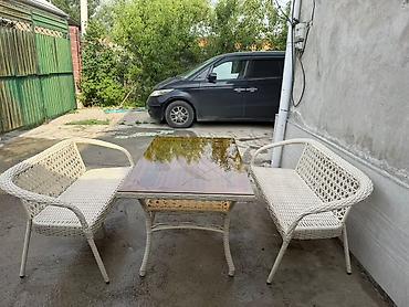 стол в офис: Комплект садовой мебели, Стол, Ротанг — 2