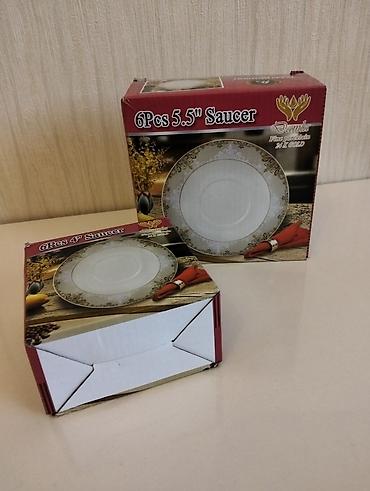 caydanlar: Çay dəsti, rəng - Qızılı, Farfor — 2