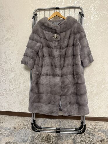 Шубы: Шуба, Норка, По колено, L, M — 4