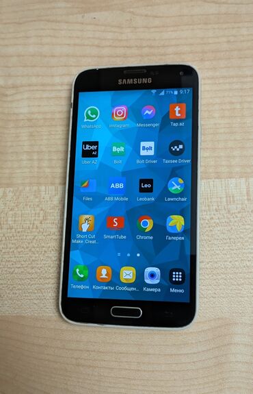 Samsung: Samsung Galaxy S5, 16 GB, rəng - Qara, Sensor, Barmaq izi