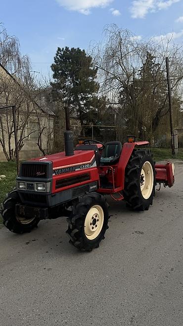 Мини-тракторы YANMAR: Гидро наклон бар Усилитель руля Трактор Yanmar FX28D с навесной — 2