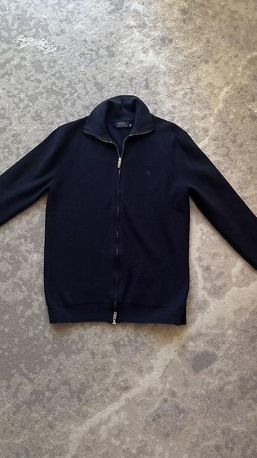 тёплый кардиган: Мужской свитер, 2XL, 3XL, Polo Ralph Lauren, Б/у, цвет - Синий, Самовывоз, Бесплатная доставка, Платная доставка — 1