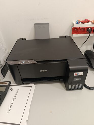 planşe: Epson EcoTank L3200 rəngli printer Xüsusiyyətlər: - EcoTank sistemi