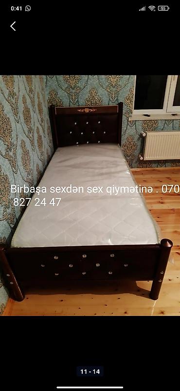 Çarpayılar: Yeni, Təknəfərlik çarpayı, Bazasız, Matras ilə, Siyirməsiz — 19