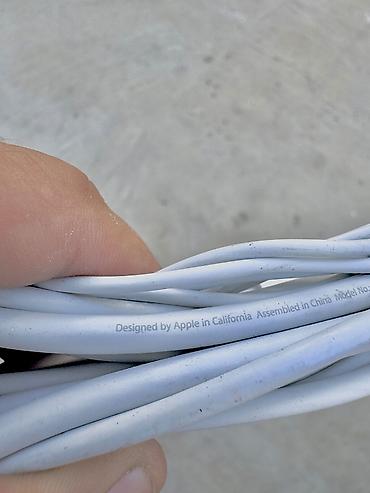 noutbuk: Tam orginal magsafe 2 85W butun kabeller amerikadan gelib model — 4