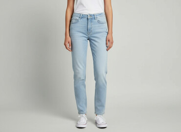 spodnie mom fit stylizacje: Jeansy damskie, rozmiar XS
