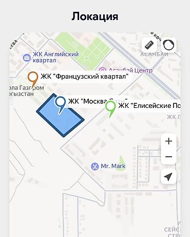 елисей: 2 комнаты, 78 м², Асанбай мкр 12 этаж, ПСО (под самоотделку) — 5