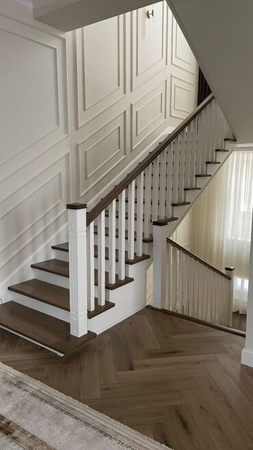 Деревянные лестницы: Деревянная лестница Для дома, Бесплатный замер, Вид дерева: Лиственница, Стиль: Лофт — 8