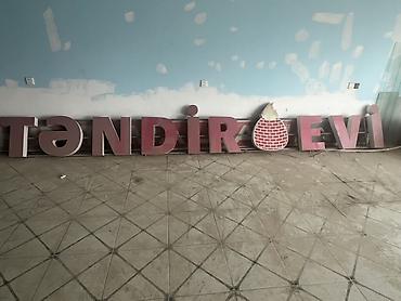 “Təndir Evi” işıqlı hərf və logo dəsti - Fasada və ya interyerə