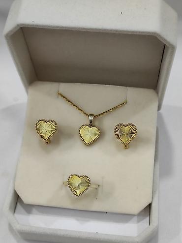 Серебряные наборы украшений: Серебро Италия Серебряный Набор Ванклиф ( сердечки) Серебро с — 12