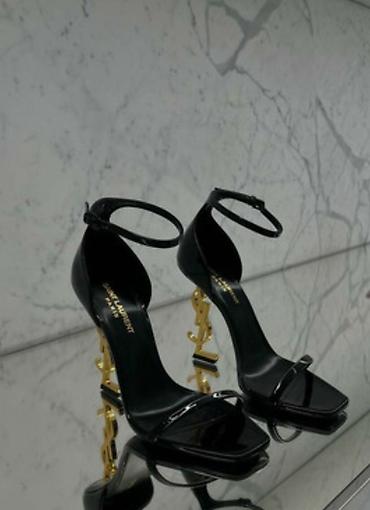 Basanoşka və səndəllər: YSL, Ölçü: 38, rəng - Qara, Yeni — 1