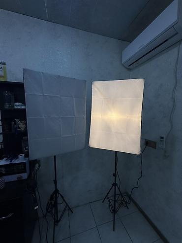 ucuz parca: Studiyə uyğun 2 ədəd softbox işıq seti - Düzbucaqlı softboxlar — 2