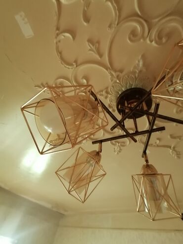 ucuz lusturlar: Çılçıraq, 5 lampa, Şüşə