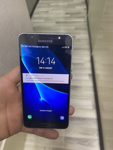 samsun a40: Samsung Galaxy J7 2016, 16 GB, rəng - Göy, Zəmanət, Düyməli, Barmaq izi