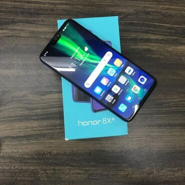 телефон fly iq4401: Honor 8X, 128 ГБ, цвет - Синий, Сенсорный, Отпечаток пальца, Две SIM карты
