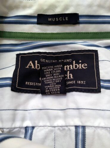 Košulje: Muška pamučna košulja Abercrombie & Fitch vel. S Izvrsna — 15