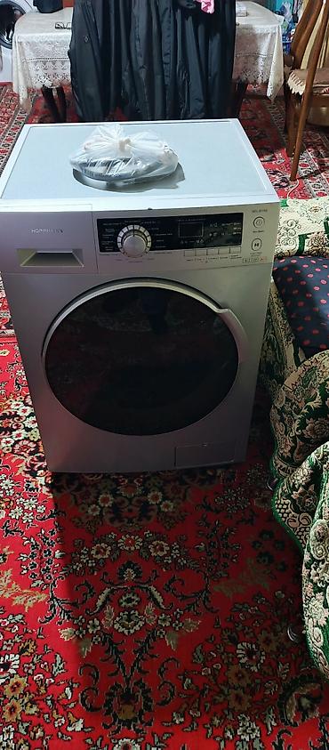 2 antenli modem: Hoffmann WFL-8114S paltaryuyan maşın - Ön yükləməli, gümüş rəngli — 3